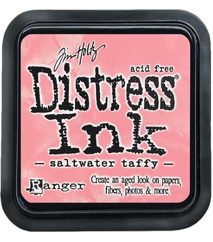 Encre Distress Oxide Tim Holtz - Patine Récupérée - Tampon 7.5x7.5cm Pour Scrapbooking