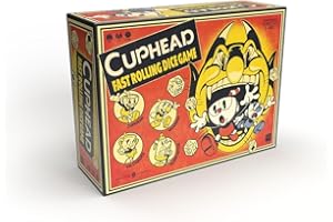 USAopoly The OP Cuphead: Fast Rolling Dice Game - Mercancía con Licencia Oficial - Basado en el Videojuego Cuphead - 12+ años - 1-4 Jugadores - Inglés