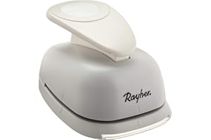RAYHER Motive Puncher : Rond, 7.6cm ø, (3"), patte-Blister 1pc, Métal, blanc, 23 x 14 x 9 cm