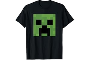 Minecraft Creeper Big Face Maglietta