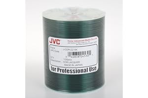 JVC Taiyo Yuden Silver Lacquer 52X CD-R Media 100 Pack in Plastic Wrap