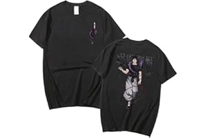 ACSEWATER T-Shirt Jujutsu Kaisen Unisexe Fushiguro Toji Décontracté Streetwear à Manches Courtes Harajuku T-Shirt Anime Geto Suguru Cosplay Hauts