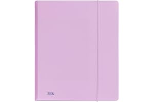 Favorit 400116602 Cartella 3 Lembi con Elastico P@STEL Formato Interno 24X33 cm Dorso 0-1, Glicine pastello