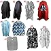MagiDeal Salon Hair Cutting Cape Hairdressing Gown with Viewing Window - Red