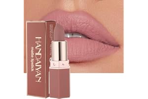 GL-Turelifes Rouge À Lèvres Mat Rouge À Lèvres Rouge Velouté Étanche Longue Durée Lissage Anti-adhérent Tasse Sexy Couleurs Rouge À Lèvres (# 03 Nue)