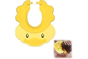 Guyode Bonnet de Douche Protégez Votre Visage et Vos Oreilles Bonnet Douche Enfant Réglable Casquette Bain Bébé Doux et Flexible S'applique à Bain de Cheveux pour Bébé Garçon et Fille