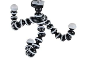 Octopus Camera Tripod, Walway Flexible Cell Phone Holder Stand Selfie Stick with Quick-Release Plate for Smartphone/Camera/GoPro/Action Camera/Dslr