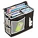 Produktbild KEEKA Bett Organizer Bettablage zum Einhängen Hängeaufbewahrung Sofa Organizer für Mobiltelefon, Fernbedienung, Wasserflasche, Zeitschriften – Bett-Organizer für das Schlafzimmer – 6 Taschen Schwarz