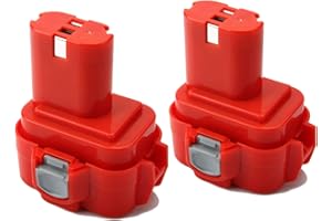[2 pezzi] Shentec 9.6V 3.5 Ah Ni-MH Batteria per Makita PA09 9100 9120 9122 192595-8 192596-6 192638-6 193977-7 638344-4-2