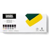 Liquitex Akrilik guaj seti &ndash; 6 renk, her biri 22 ml &ndash; ana renkler