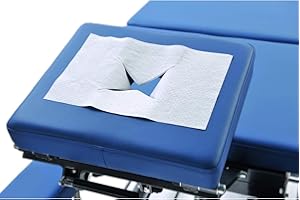 CARE & HARMONY Nasenschlitztücher 30x21cm, 100 Stück - Gesichtsauflagen für Massageliege I Einweg Auflage aus Airlaid Papier als Unterlage zum Schutz der Kopfstütze