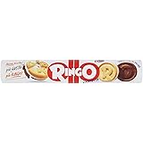 Pavesi Ringo Biscotti Farciti con Crema al Gusto Vaniglia, Snack per Merenda o Pausa Studio, senza Olio di Palma - Formato Tu
