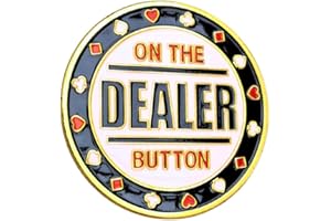 Poker Card-Guard | 30g Gold Card Protector Chip | 9 Designs To Choose From | Poker Weight That Keeps Your Cards Safe | Plastic Protector Case Included (On The Dealer Button)