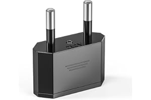 US to EU Adapter, 2 Pin Ancable Reisestecker auf EU, 1 Stück Deutschland Europ Amerika Mexiko Kanada Ägypten Spanien Stecker mit USA-Netzteil Konverte für Geräte