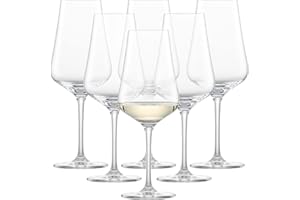 Schott Zwiesel 7544275 cienkie pudełko 6 przezroczystych kryształowych kieliszków do nóg 8,1 x 8,1 x 21,7 cm 37 cl