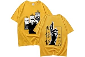 zhedu Camiseta De Manga Japonesa Satoru Anime Camisetas De Manga Corta De Regalo para Niñas Y Niños, Camisetas De Gran Tamaño