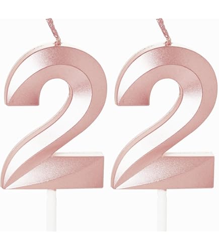 Conruich Geburtstagsdeko 22 Jahre Rosegold - Mit Ballons & Banner