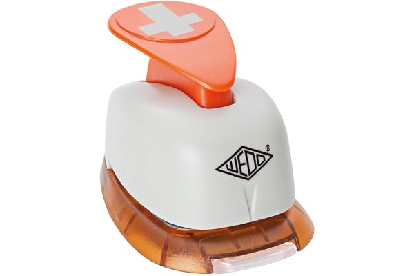 Wedo 168245 Perforateur déco à motif Croix Grand modèle