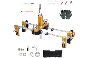 CISSIYOG Kit di Apertura Foro Serratura Porta,Mortasatrice Kit di Installazione Jig,Sega a Tazza per Serratura Porta Apriscatole,con 3 Pezzi di Iame in Acciaio al Tungsteno in Legno Massello