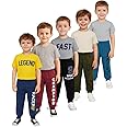 UZARUS Premium Kids Warm Fleece Pajama Pants, Winter Wear Trackpants Baby Boy and Girl Unisex (Pack of 5)