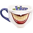 DC Comics - Joker Mug - Ceramic Mug - 650 ml Capacity - 3D Joker Smile Mug - Novelty Mug - Coffee Mug - Joker Merchandise - Great Joker Birthday Presents