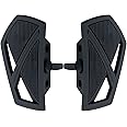 FATECIM Motorcycle Foot Pegs Pedals Rests Motorbike Highway Mini Floorboards Male Mount Anti-Slip for Harley Dyna Fat Bob Touring Road Glide Street Glide Sportster 883 Fat Boy (Black)