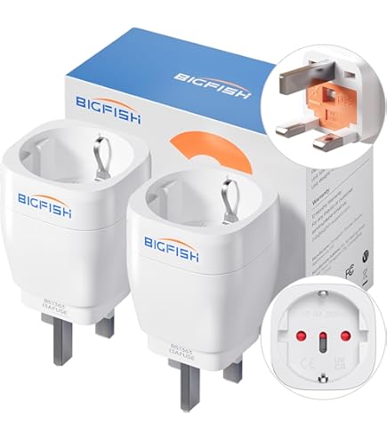 Adattatore Presa Inglese Vutizal - 2 Pezzi, Tipo G, Per Viaggi In UK E Irlanda - Foto 7