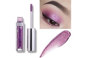 WEIXINBUY 12 couleurs Ombre à paupière liquide, Glitter Liquid Shine Matalic Makeup Eyes Ombre à paupières à paupières scintillante imperméable, excellent choix pour les filles