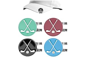 Gripiti Golf Marker Magnetic Hat Clip 4 Pcs, Personalised Golf Ball Markers Gift Golf Ball Markers for Putting Green Funny Golf Bag Training Aids Accessories for Men Women Golfer Fan