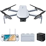 Potensic ATOM Combo GPS Drone Pieghevole, 4K Telecamera con Gimbal a 3 Assi, ＜249g, 6KM Trasmissione, 3 Batterie e Hub di Ric