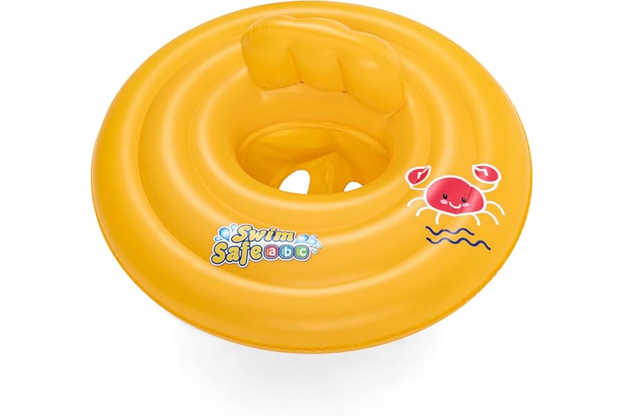 Bestway Swimming Float Inflatable for Infants | Round 3-Ring Inflatable Baby Boat Float for Toddlers Boys and Girls, Ages 0-12 Months