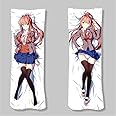 Xingbiyou Anime Dakimakura 50x150cm Doki Doki Literature Club Hugging Body Pillow Cover Case Double-Sided Print (Monika)