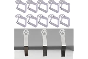 Youery Tischdeckenhalter für dicke Tischplatten,10 Stück Katzenkrallen wetterfeste Edelstahl Tischabdeckungsklemmen,Tischdeckenclips für Gartentisch Restaurant Familien-Esstisch im Freien Campingtisch
