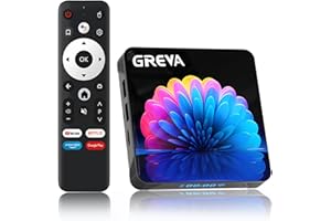 GREVA TV Box Android 13.0 8K Ultra HD Android Box TV 4GB RAM 64GB ROM RK3528 64bit Quad-Core, 2.4/5.0GHz WiFi6 de Doble Banda BT 5.0 10/100M Ethernet HDMI Smart TV Box, Internet TV Box