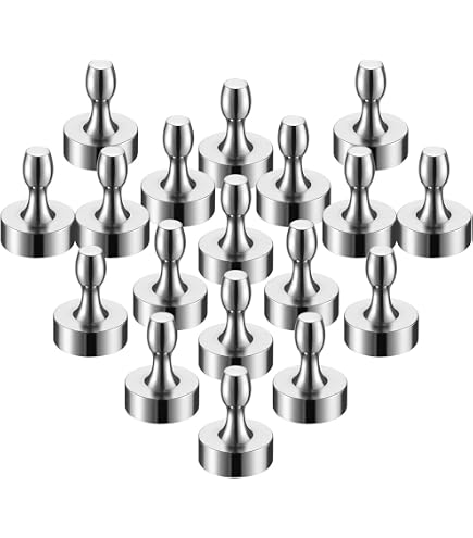 MAUL Lot De 10 Aimants Néodyme Forme Quille – Aimants Puissants 1,5 Kg – Design Coloré Moderne 12 X 16 Mm – Pour Tableau, Frigo, Bureau