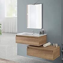 Colonna Sospesa Per Mobile Bagno Dakota. Armadietto In Legno Per Mobili A Prezzi Economici