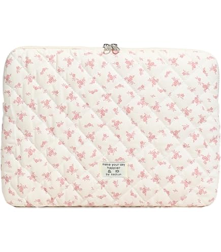 Housse Pour Ordinateur Portable 14 Pouces – Motif Floral, Protection Anti-rayures Et Rangement Pratique