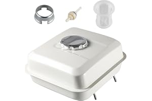 OQUGRHR Depósito de combustible para Honda GX160 5.5 HP GX200 6.5 HP 168F 170F GX140 GX120 motor blanco con filtro de tapa de gasolina reemplaza 17510-ZE1-020ZA