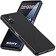 WFTE Case Compatible with Sony Xperia 10 VI Case Soft TPU Ultra-Slim Stylish Protective Cover for Sony Xperia 10 VI Phone Case[Drop Protection, Non-slip] - Matte Black