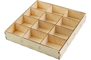 Ulanik Taca do sortowania 12 sekcji Montessori drewniana taca sortująca Wiek 3+ sortowanie kolorów i liczenie Przedszkole Nauka Zabawki Edukacyjne