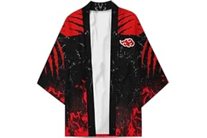 Piccodos Homme Femme Kyubi Kurama kyuubi Kimono Cosplay Costume Cape Manteau Cardigan Taille XXS-4XL