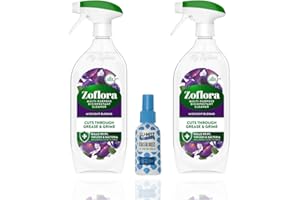 ABL SUPPLIES Zoflora Spray Cleaner Antibacterial Disinfectant Kitchen Surface Cleaner multipurpose Midnight Blooms 800ml PLUS Lu-Mist spray (assorted scents)