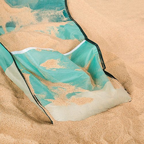 Homekraft MAUI CIRCUS Strandschirm mit Zelt Sonnenschirm Sonnenschutz Gartenschirm 180 cm UV Schutz (Grün) - 6