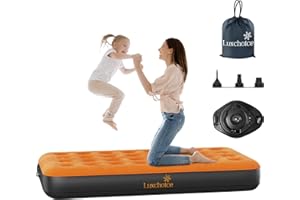 Luxchoice Cama de Aire Camping Colchón Inflable Autoinflable con Bolsa de Viaje Bomba Portátil Recargable para Invitados En El Viajes Camping o en Casa