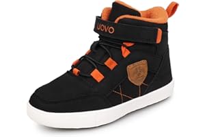 UOVO Chaussures D'hiver pour Garçons Baskets pour Enfants Bottes de Neige Résistantes à l'eau Chaussures D'extérieur Doublées Chaudes