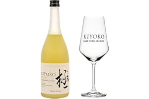TABAKLAND ...ALLES WAS ANMACHT! Kiyoko Yuzu Aperitif I Japanischer Reiswein mit Yuzu I 700 ml I 10% Vol. I Frisch & fruchtig mit Zitrusnoten I Leicht & erfrischend im Abgang (1x 0,7 + Kiyoko Spritzglas)