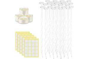 UKOFEW Stoppini per Candele, 15cm Stoppini di Naturali Candela,stoppini per candele fai da te,per Creare Candele Profumate,Cotone Naturale per Fabbricazione di Candele Candela