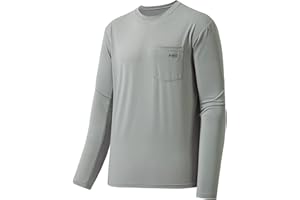 Bassdash Camiseta de Manga Larga para Hombre UPF 50+ Performance Protección Solar UV Pesca Senderismo Camisetas Deportivas