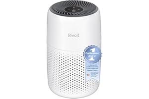 LEVOIT Purificateur d'Air Chambre, Filtration Efficace contre Allergies et Odeurs, Silencieux, avec Éponge d'Aromathérapie, 7W Économie d'Énergie, 3 Vitesses, Air Purifier HEPA pour Maison Bureau