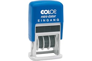 ‎COLOP Colop S160/L1 MiniDater 5 x 25 mm, 4 mm Kissen rot/blau Eingang, 7 x 4 x 2 cm